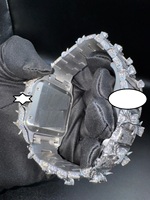 Montre ZAWO HOUSE au design unique, unisexe, de luxe, vintage, hip-hop, analogique, avec diamants Moissanite VVS1, en acier inoxydable, verre 20 mm, vente en gros