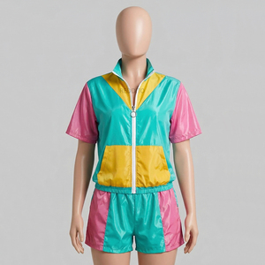 Ensemble 2 pièces pour femme, style streetwear, en molleton de coton uni, écologique, séchage rapide, collection hiver 2026 - Product Image 1
