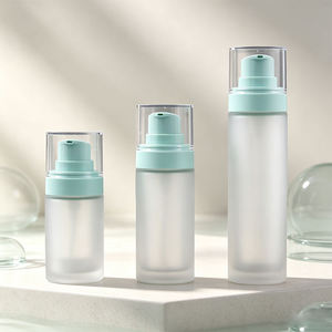 Flacon distributeur sous vide à pression 15ml/30ml/50ml - Contenant en verre pour lotion avec couvercle hermétique - Product Image 5