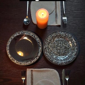 Assiette en résine d'art populaire ILAHI - Motif floral simple, durable, multi-occasions, pour servir, offrir, décorer l'intérieur, Uttar - Product Image 5