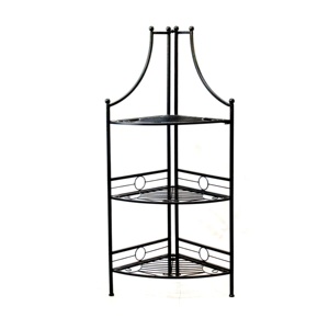 Hot Trending Metal Corner Plant Stand With Three Tier Curved <b>Shelves</b> For Indoor And Balcony & Garden Decor Customized Size - Product Image 1