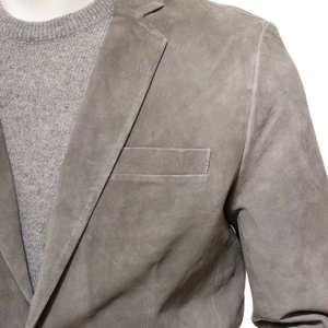 Chaqueta de cuero personalizada para hombre para invierno, diseño con cuello vuelto, corte regular y mangas largas. - Product Image 5