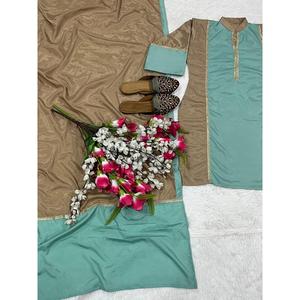 Ensemble haut, pantalon palazzo et dupatta pour femmes, vêtements de soirée de créateur - Product Image 5