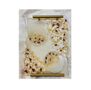 Handmade Resin Organizer <b>Tray</b> With Crystal Design For Premium Gift Collection And Home Decoration - Product Image 6