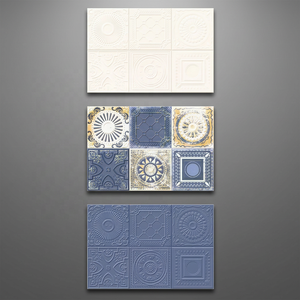 300x450mm Dull Blue Moroccan Decorative 30x45cm 12x18 Digital Ceramic <b>Wall</b> Tiles for Home Interior at Lowest Price - Product Image 1