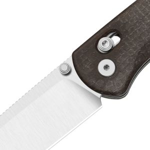 Couteaux pliants haut de gamme avec lame en acier inoxydable tranchante, manche texturé foncé et design compact pour le camping en plein air - Product Image 6