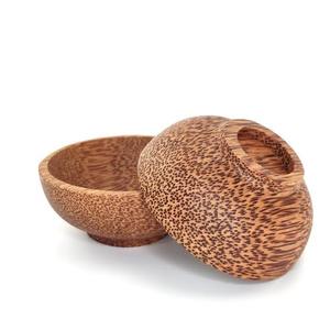 Tazón de Madera de Coco Hecho a Mano, Vajilla de Madera Natural Sostenible para Cocina, Comedor y Decoración del Hogar - Product Image 1