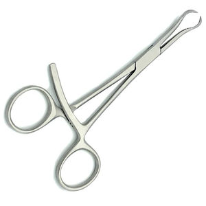 Forceps de réduction osseuse de qualité supérieure 5,5 pouces, instruments chirurgicaux orthopédiques incurvés en acier inoxydable, forceps de maintien osseux - Product Image 2