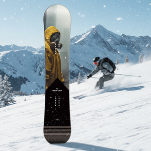 <span class=keywords><strong>Snowboard</strong></span> tout-terrain professionnel pour adultes avec graphismes floraux post-apocalyptiques et profil flexible bidirectionnel - Product Image 4