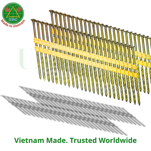 3'' x 0.120 Rust-Resistant Steel Strip <b>Nails</b> From Vietnam Easy-to-Use Screw/Smooth Shank | Clavos en tira plástica - Product Image 3