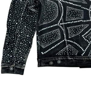 <b>Rhinestone</b> Denim <b>Jacket</b> for Men Premium Bling Streetwear Full <b>Rhinestone</b> Jean <b>Jacket</b> Luxury Sparkling Crystal Hip Hop Fashion - Product Image 5