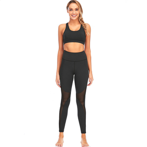 Nouvel Arrivage Ensemble de Yoga 2 Pièces pour Femme Marque Privée Taille Haute Léger Respirant Imprimé Utilisation Extérieure Spandex/Nylon - Product Image 2