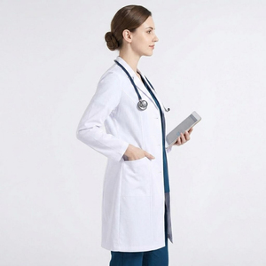 Blouses de laboratoire médicales, blouses de laboratoire hospitalières, blouses chirurgicales longues pour médecins - Product Image 4