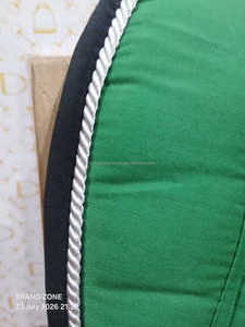 BRAND ZONE1995 Tapis de selle classique personnalisé en coton satiné avec doublure en maille, durable et confortable pour l'équitation et le saut d'obstacles - Product Image 2