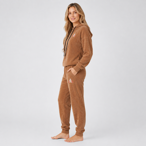 Ensemble de survêtement délavé à l'acide pour femme, sweat à capuche oversize et pantalon de jogging, style streetwear, fabricant OEM sous marque privée à prix compétitif - Product Image 2