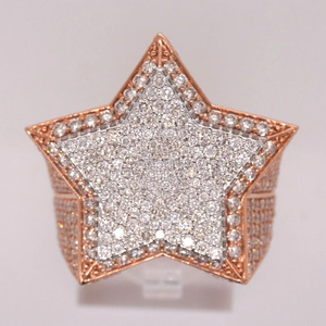 แร็ปเปอร์ CVD Lab R B แหวนผู้ชาย3dstar ประดับเพชร925ได้รับการรับรองจาก IGI - Product Image 3