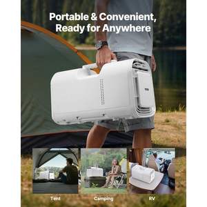 Portable <b>Air</b> <b>Conditioner</b> 4250 BTU 3-Speed Unit 24H Timer Remote Control Adjustable Temp 16-32Celsius for Outdoor Tent <b>Camping</b> - Product Image 3