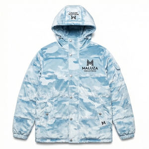 Veste à capuche camouflage streetwear pour homme, multi-poches, mode urbaine d'hiver, vêtements MALUZA INDUSTRIES - Product Image 1