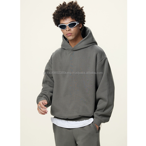 High Quality <b>men's</b> crop Hoodies & sweatshirts Blank Cotton <b>Oversized</b> Streetwear Custom <b>Hoodie</b> Heavyweight Boxy hoodies <b>for</b> <b>men</b> - Product Image 1