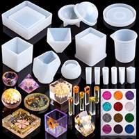 Caoutchouc de silicone liquide RTV-2 à faible viscosité pour la fabrication de moules en résine époxy (sphères, cubes, pyramides, cendriers, sous-verres, pendentifs en pierre)