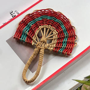 Adornos decorativos para el hogar a precio económico, abanicos de pared de mimbre, abanicos artesanales más vendidos. - Product Image 1