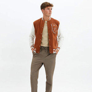<b>Men's</b> Plus Size Winter Wool Embroidery Lettermen Vintage Varsity College <b>Jacket</b> for <b>Men</b> University Letterman <b>Men</b> Varsity <b>Jacket</b> - Product Image 3