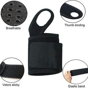 Heavy Duty Wrist Wraps for Weightlifting Strength Training Gym <b>Bench</b> Press <b>and</b> Injury Prevention Wrist Protection Cotton Wraps - Product Image 3
