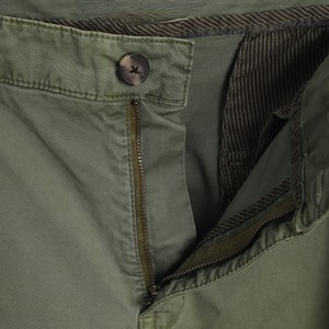Men's Shorts Olive Green Cargo Shorts Mid Waist Button Fly Quick Dry Canvas Polyester Casual Bermuda Shorts with Zip Pockets OEM - Product Image 4