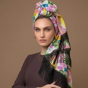 Pañuelo Estampado Premium para Mujer, Suave y Ligero, Pañuelo Cuadrado para la Cabeza, Accesorio de Moda, Estilo Veraniego, Venta al Por Mayor - Product Image 1