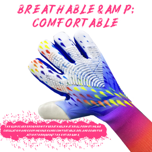 Gants de gardien de but de football ONDRA INDUSTRIES pour adultes unisexes, entraînement, latex respirant, antidérapant, sangle de poignet réglable, anti-humidité - Product Image 6