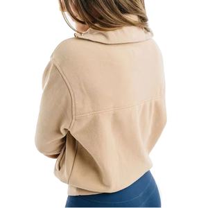 Sudadera Oversize OEM al por mayor con cuello personalizado, tipo jersey, para running y entrenamiento, con cremallera 1/4 o media cremallera - Product Image 3