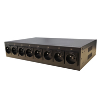PDU de montage en rack 2U avec contrôle intelligent à distance, transfert de puissance ATS sans interruption, prise standard française 8 sorties 16A 32A, fiche industrielle