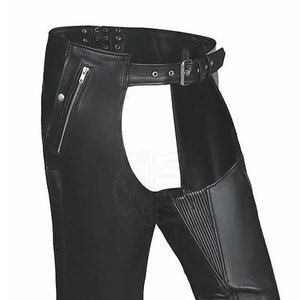 Cuissardes d'extérieur modernes en cuir véritable, légères, confortables, imperméables et durables pour la moto et l'équitation western - Product Image 3