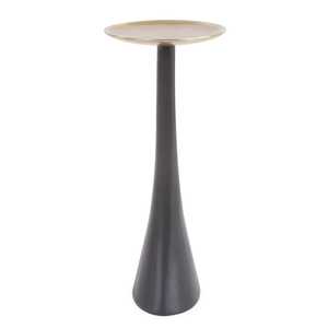 Candelabro Moderno de Aluminio Negro Hecho a Mano, Ecológico y Duradero, con Parte Superior Dorada, para Uso Doméstico y Religioso - Product Image 3