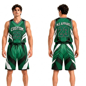 Maillots de basket-ball pour hommes, design classique varsity à rayures bleu marine, respirants, résistants aux déchirures, uniformes de sublimation - Product Image 1