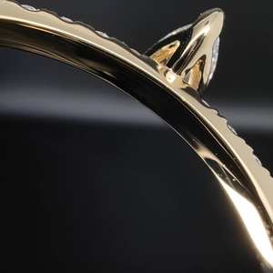 Anillo de Compromiso Clásico de 2 Quilates con Moissanita Sintética, Estilo Hip Hop, Chapado en Rodio, Cultivado en Laboratorio - Product Image 5