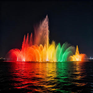 Fuentes de Agua para Jardín con Luces LED de Colores Cambiantes, Pequeña Fuente Musical con Chorro Directo - Product Image 5