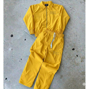 Chaqueta Cortavientos Personalizada de Alta Calidad al por Mayor, Conjuntos Deportivos para Hombre, Chaqueta con Cierre de Cremallera de Dos Piezas, Conjunto de Ropa Impermeable de Nailon para Niños - Product Image 2