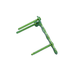 Plaque de blocage mini-T en titane anodisé bleu de 2,0 mm pour fractures métacarpales, certifiée CE ISO, pour implants chirurgicaux de la main - Product Image 5