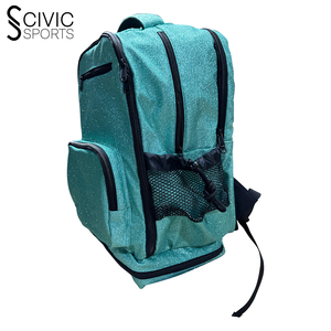 Mochila personalizable Glitter Cheer con cierre de cremallera para niñas y niños Sports Travel Sparkle Pack - Product Image 6