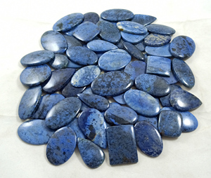 Radha Arts Cabochon en Dumortierite Bleue Naturelle, Pierre Semi-Précieuse en Vrac 25-35mm, pour la Fabrication de Bijoux en Argent et Laiton, Propriétés Curatives - Product Image 6