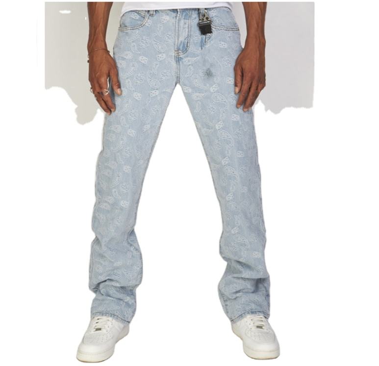 New Model Super Tight Fit Black Distressed European Men's Jeans