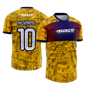 Custom Printed Team Uniform Jersey Shirt Polyester Breathable Athletic Apparel - Product Image 6