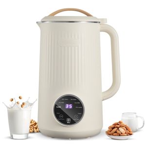 8-in-1 Nut <b>Milk</b> <b>Maker</b> 180W Soybean Juice Blender Self-Cleaning 34 oz Container for Homemade Oat Nut Rice Cereal <b>Plant</b>-Based - Product Image 1