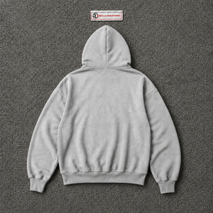 เสื้อฮู้ดซิปใหญ่พิเศษสีเงินแบบกำหนดเองสำหรับผู้ชาย สตรีทแวร์ลายกราฟิกสีดำ ทรงหลวม ไหล่ตก ซิปยาวเต็มตัว เสื้อฮู้ดลำลองใส่สบาย - Product Image 6