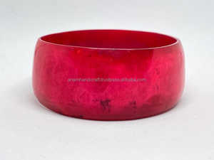 Haute qualité personnalisé fabriqué à la main haute-poli résine bol corne ustensiles de cuisine servant soupe bol sculpté Technique - Product Image 2