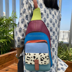 Cheveux sur le sac à bandoulière en cuir recyclé imprimé Animal pour femmes sac à bandoulière en cuir coloré fait à la main sac à bandoulière dissimuler sac à bandoulière - Product Image 3