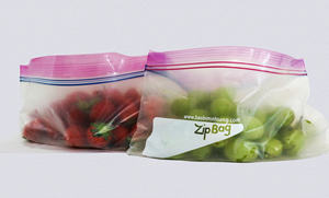 Sac alimentaire à double fermeture éclair recyclé pour un emballage alimentaire écologique offrant une fermeture fiable et une utilisation réutilisable - Product Image 3