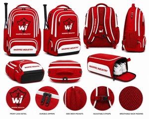Mochila profesional para béisbol, elegante y organizadora, para el día del partido, práctica y soluciones de transporte para equipo deportivo. - Product Image 6