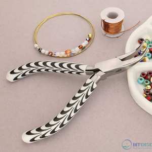 คีมปากแหลมสแตนเลส ลายม้าลาย ด้ามจับสบาย พร้อมสปริงคู่ สำหรับทำสร้อยข้อมือ - Product Image 6